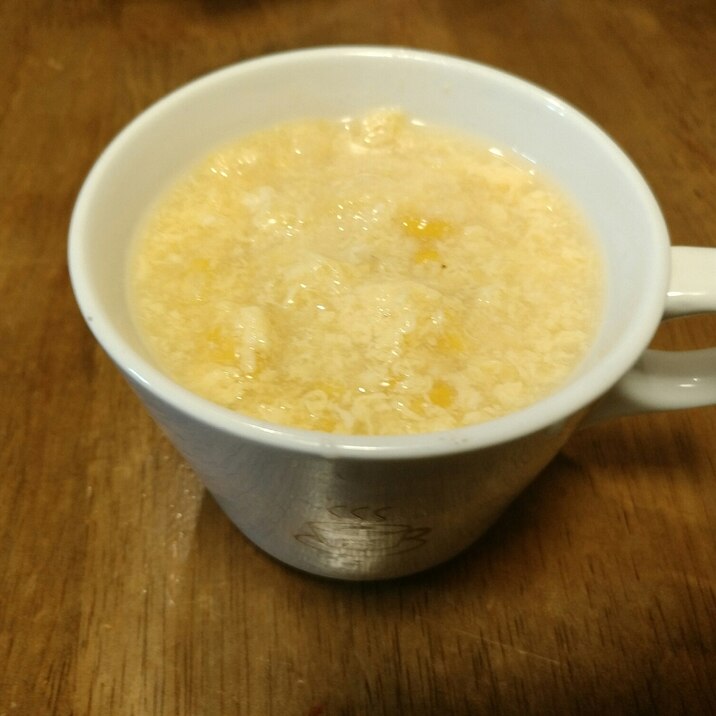 とうもろこしと卵で作る！中華風コーンスープ